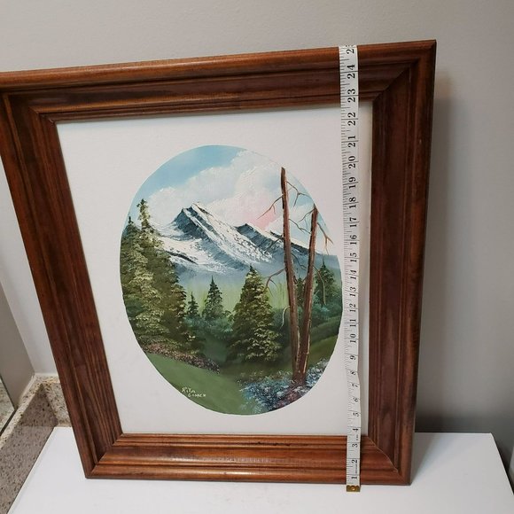 Original Oil Painting, Framed, Signed, Mountain Landscape, Rita Cooper Art - Picture 6 of 10